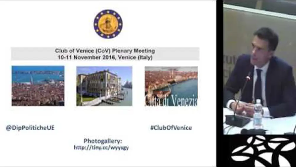 Club di Venezia, messaggio di Amato