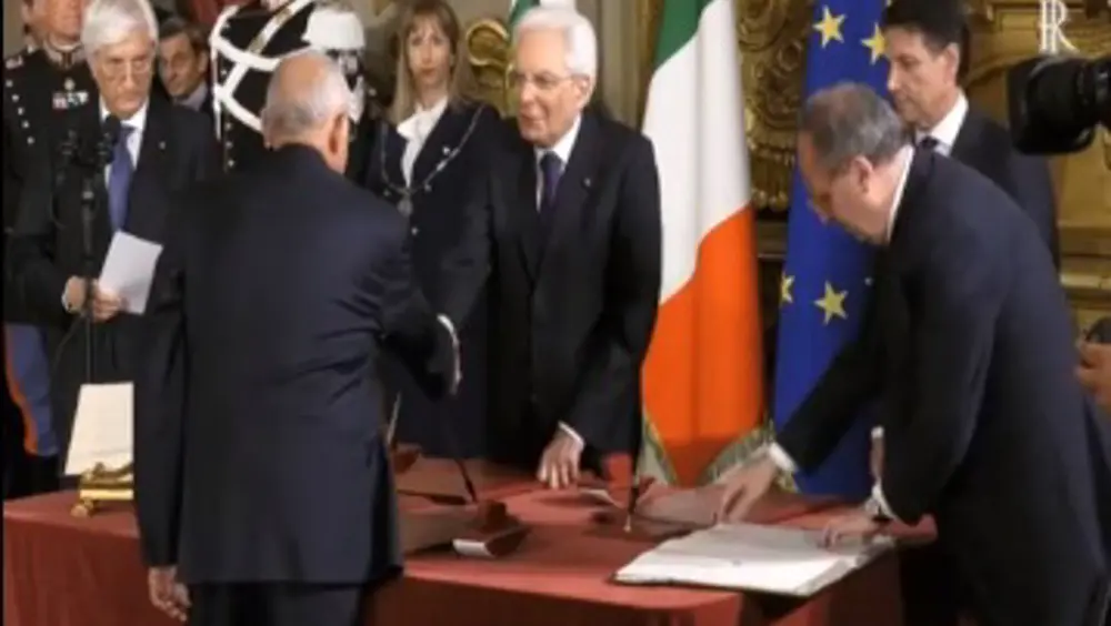 Cerimonia di giuramento di Paolo Savona