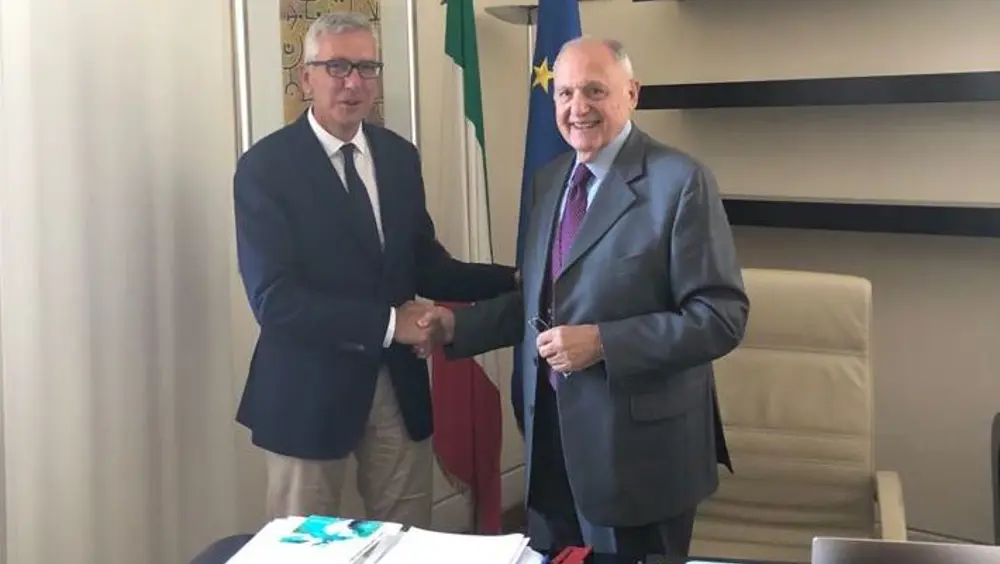 Ministro Savona incontra Presidente della Regione Sardegna Pigliaru