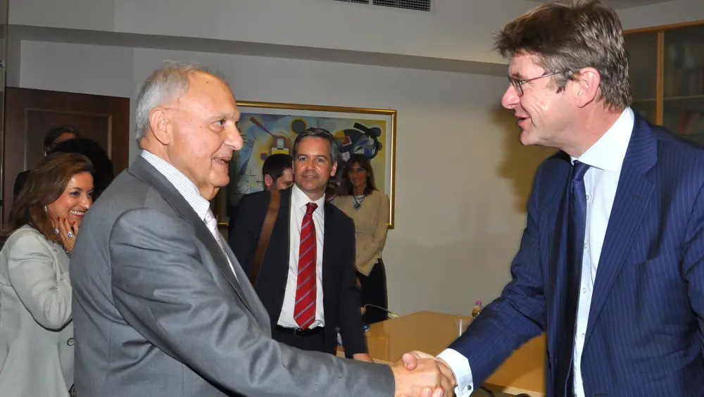 Il Ministro per gli Affari Europei, Paolo Savona, incontra il Ministro britannico per il Commercio e l’Industria, Greg Clark