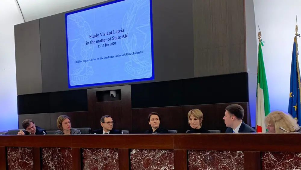 Aiuti di Stato, visita studio della delegazione della Lettonia