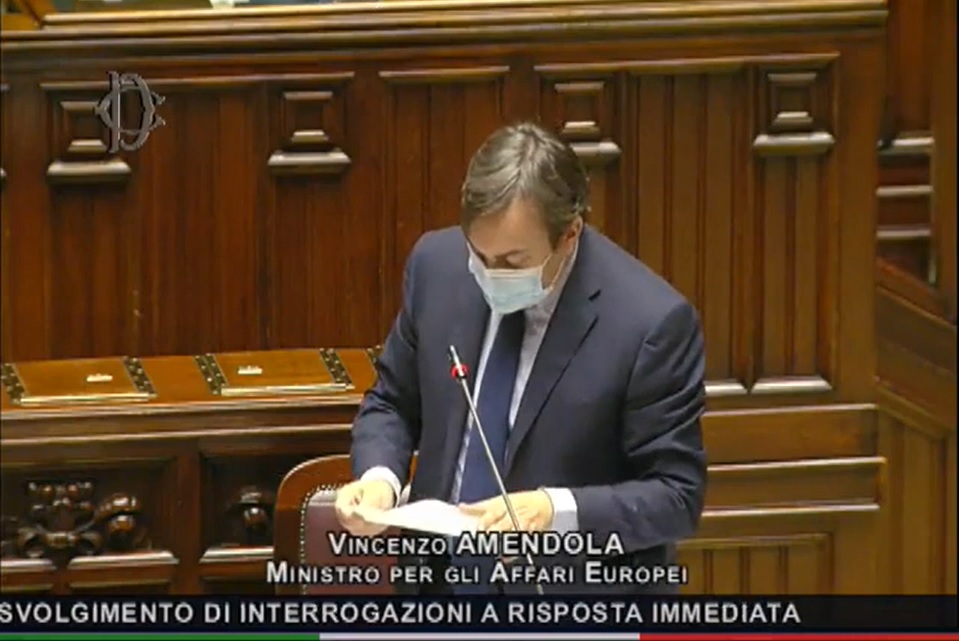Recovery Fund, question time con il Ministro Amendola