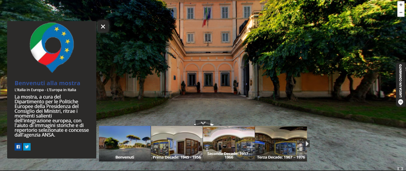 "L'Italia in Europa - L'Europa in Italia" diventa un ‘tour virtuale’