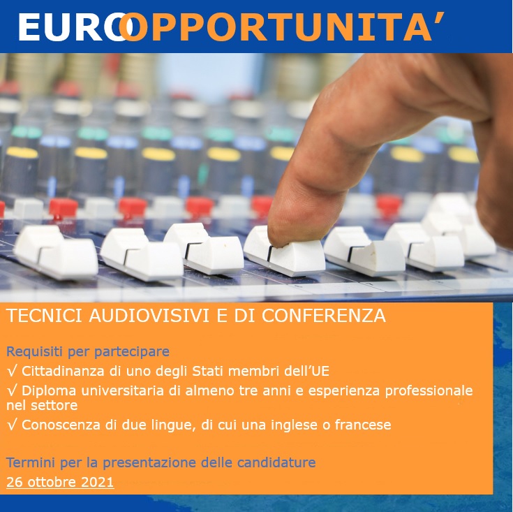 Tecnici audiovisivi e di conferenza