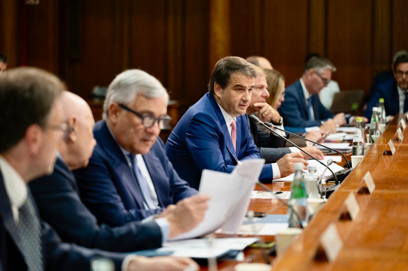 Ministro Fitto interviene durante la Cabina di Regia