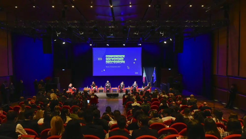 Conferenza sul futuro dell'Europa, evento all'Auditorium di Roma