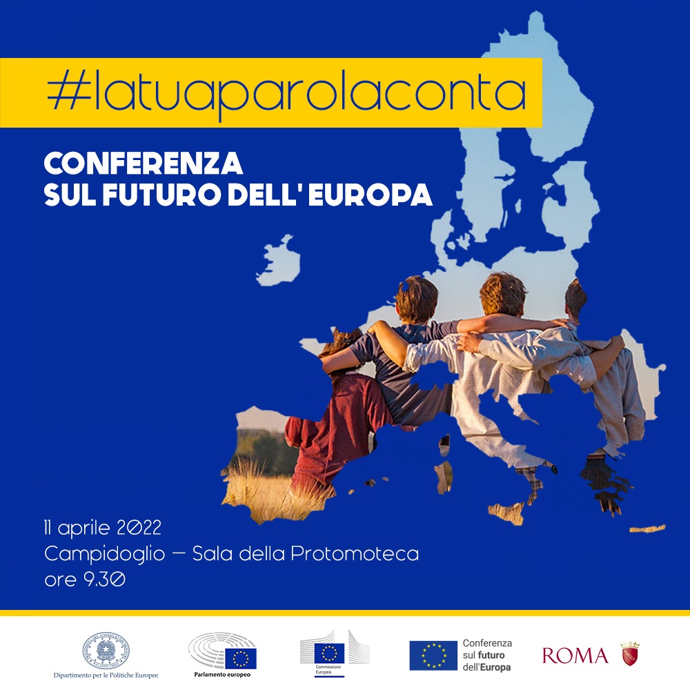 Conferenza sul futuro dell'Europa, evento al Campidoglio di Roma