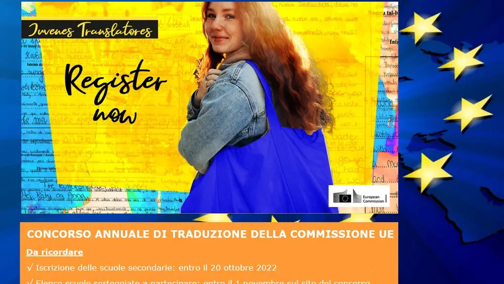 Europportunità, aperte iscrizioni per Juvenes Translatores 2022