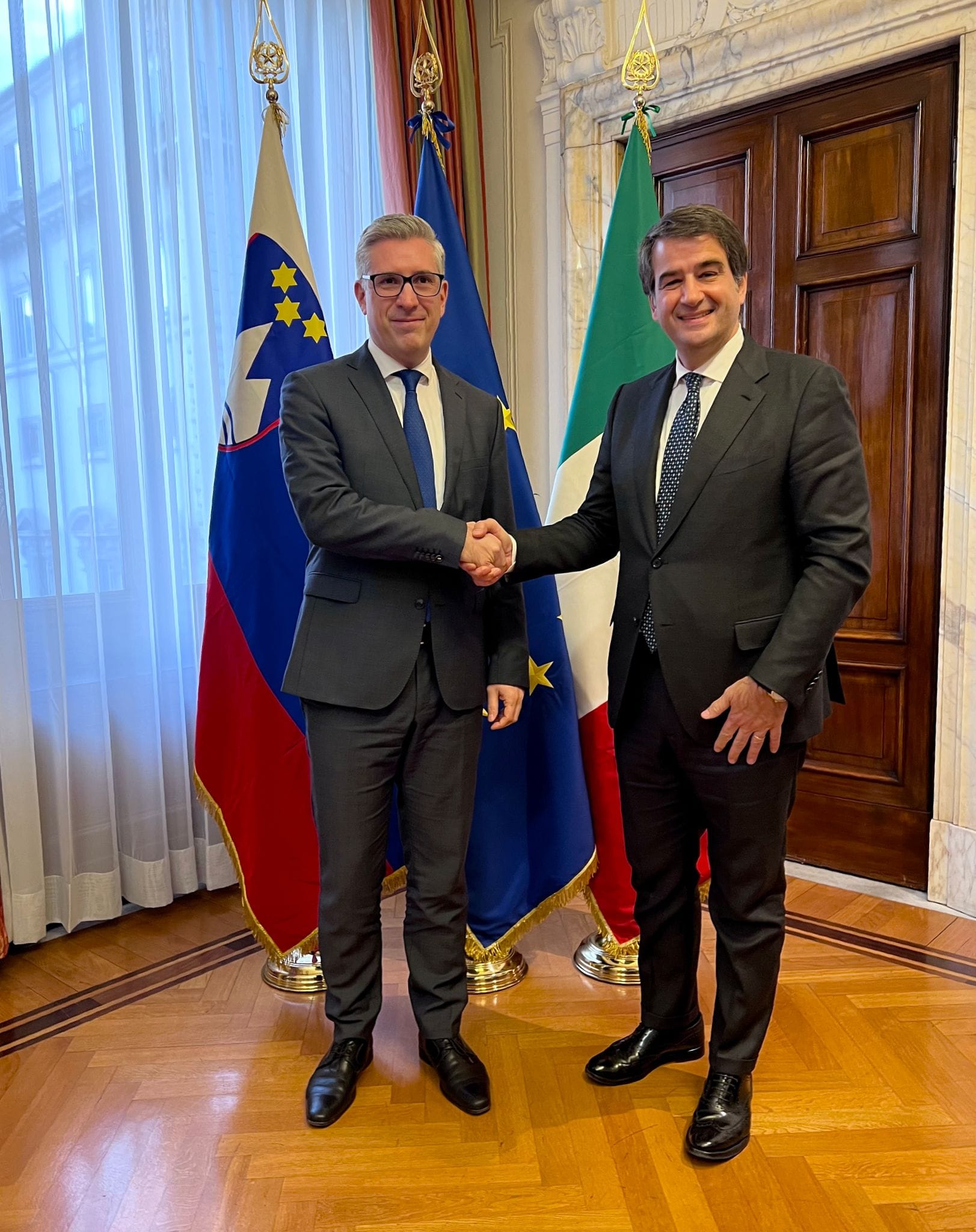 Ministro Fitto incontra il Ministro sloveno Stučin