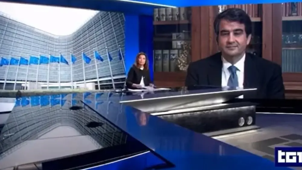 Ministro Fitto intervistato al Tg1