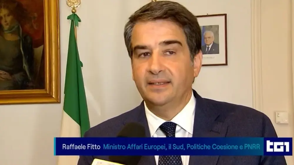 Cabina di regia PNRR, Ministro Fitto al Tg1 