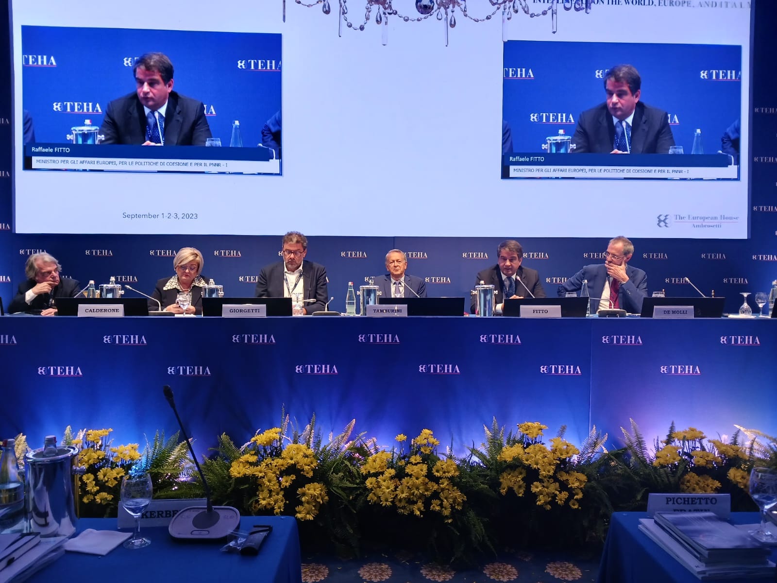 Forum di Cernobbio, intervento del Ministro Fitto