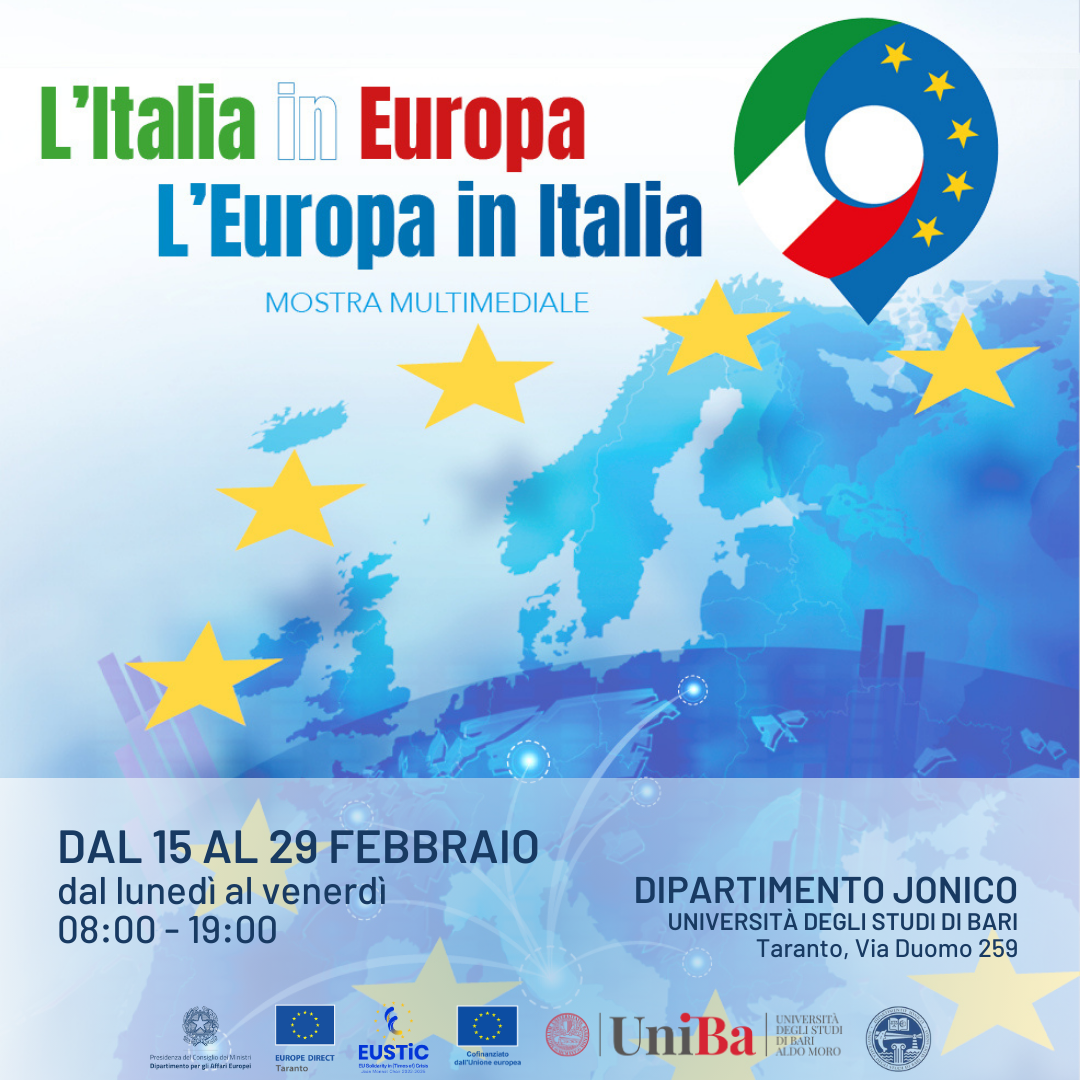 Taranto ospita la mostra "L'Italia in Europa – L'Europa in Italia"