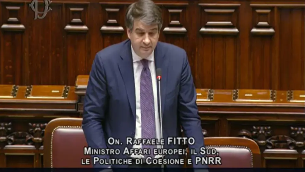 Decreto legge PNRR, intervento del Ministro Fitto alla Camera