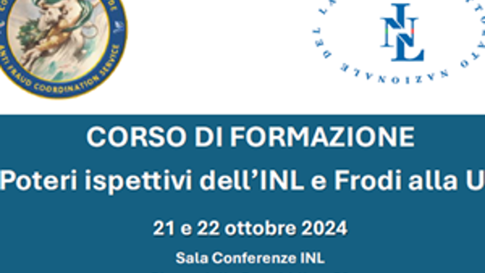 Lotta alle frodi all'UE e al PNRR, iniziativa formativa di Ispettorato Nazionale del Lavoro e Nucleo della Guardia di Finanza presso il DAE