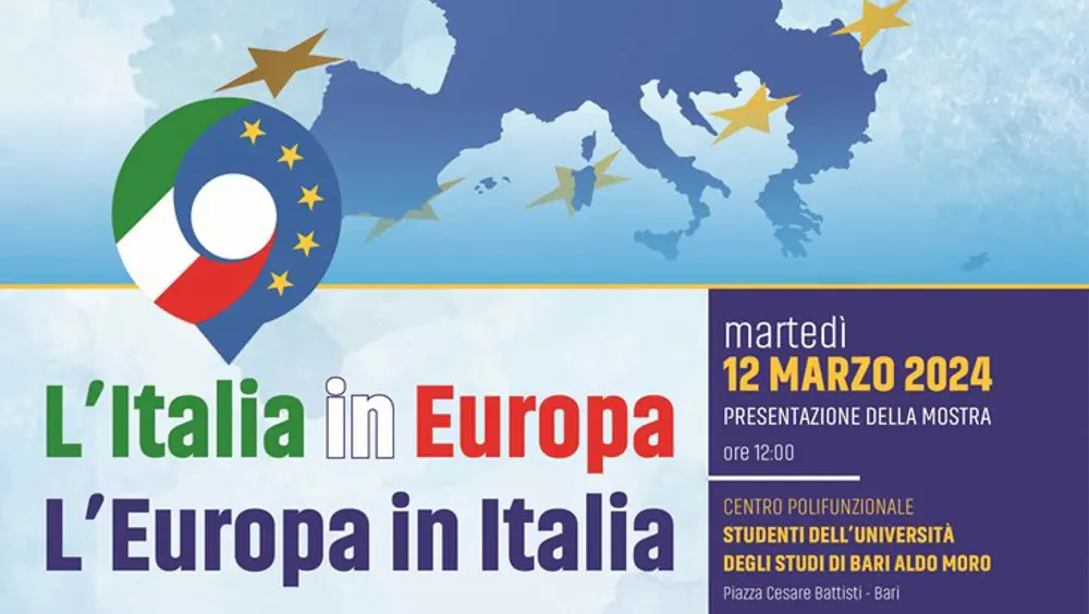 Università di Bari ospita la mostra "L'Italia in Europa - L'Europa in Italia"